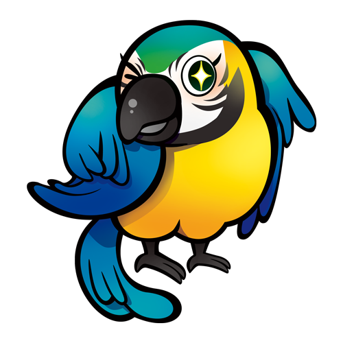 ルリコンゴウインコ - 遊亀公園の動物たち